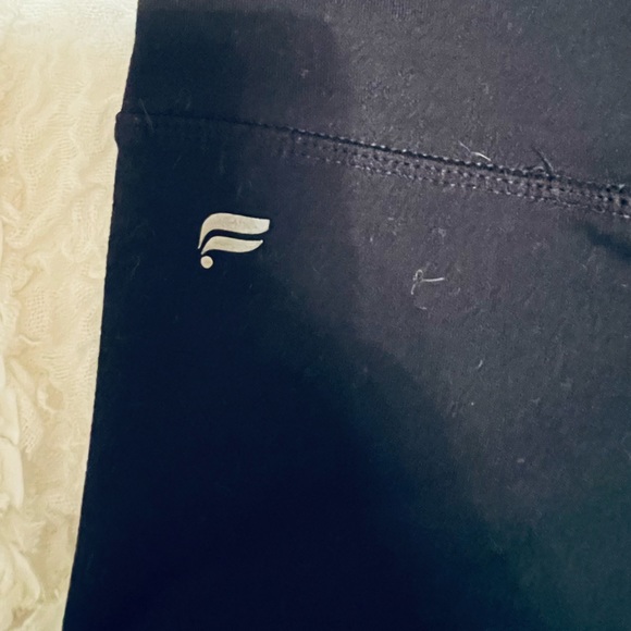 Fabletics Pureluxe High-Waist Crossover band 7/8 (Black) Size Small Powerhold - Picture 5 of 6
